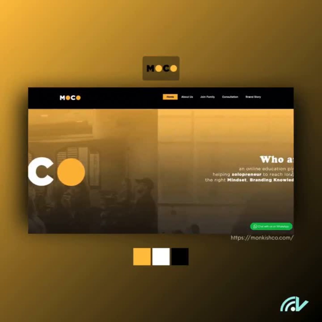 Website monkish, klien vweb
